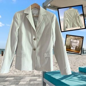 Hugo Buscati Collection Cream Blazer Jacket Size 14 NWOT